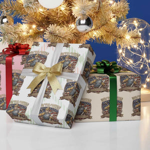American Construction Worker Wrapping Paper Roll Building America For 250 Years