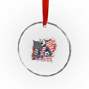 American Eagle And Soccer USA 2026 Supporter Crystal Glass Ornament TS12 Print Your Wear