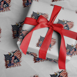 American Eagle And Soccer USA 2026 Supporter Wrapping Paper Roll TS12 White Print Your Wear