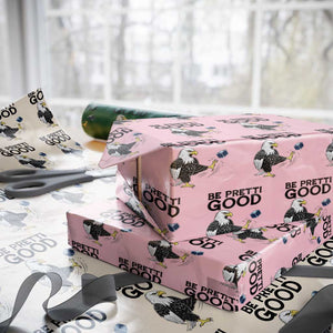 American Eagle Be Pretti Good Wrapping Paper Roll Minneapolis Support Gift TS12 Light Pink Print Your Wear