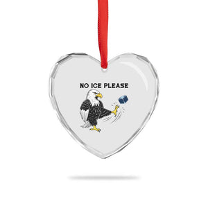 American Eagle No Ice Please Heart Crystal Glass Ornament Minneapolis Support Gift TS12 Print Your Wear