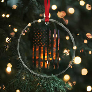 American Flag Fishing Crystal Glass Ornament Fish Fisher Fisherman Fishing Rod Sunset TS10 Print Your Wear