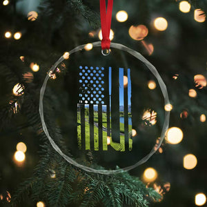 American Flag Golf Crystal Glass Ornament Golfer Funny Golf Club Golfing TS10 Print Your Wear