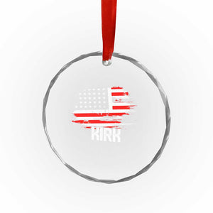 American Flag Kirk Crystal Glass Ornament Distressed Patriotic Team Charlie Tribute TS02 Print Your Wear
