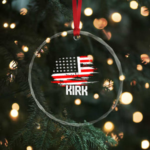 American Flag Kirk Crystal Glass Ornament Distressed Patriotic Team Charlie Tribute TS02 Print Your Wear