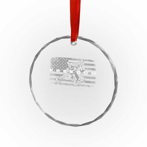 American Flag Snowmobile Freedom Winter Sport Crystal Glass Ornament TS11 Print Your Wear