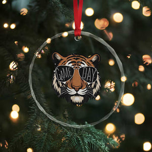 American Football Game Day Crystal Glass Ornament Touchdown Season Cool Tiger TS02 Print Your Wear