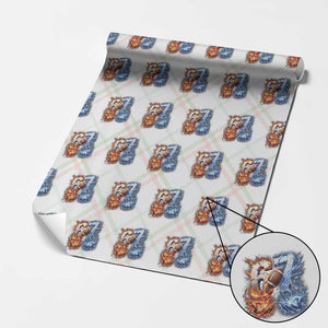 American Football Six Seven Meme Wrapping Paper Roll Funny Gen Alpha Slang Gift TS12 Christmas Plaid Print Your Wear