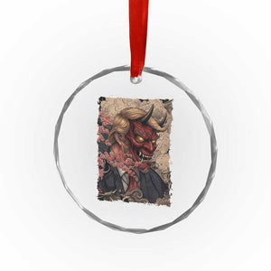 American Leader Oni Mask Japanese Ukiyoe Crystal Glass Ornament Political Parody Graphic TS12 Print Your Wear