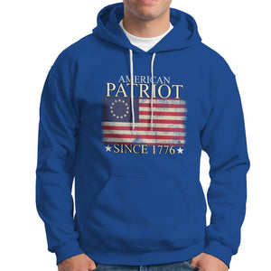 American Patriot Since 1776 Betsy Ross Flag Hoodie TS02 Printyourwear