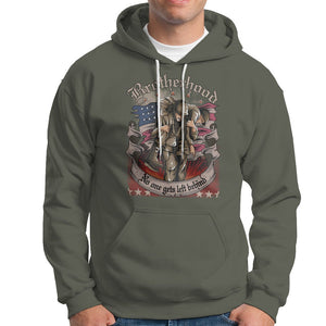 American Patriotic Hoodie Brotherhood No One Gets Left Behind US Flag Soldiers TS02 Printyourwear