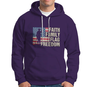 American Patriotic Hoodie Faith Family Flag Freedom US Flag Patriot TS02 Printyourwear