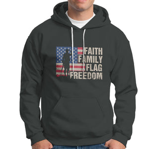 American Patriotic Hoodie Faith Family Flag Freedom US Flag Patriot TS02 Printyourwear