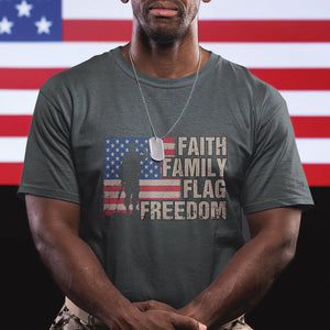 American Patriotic T Shirt Faith Family Flag Freedom US Flag Patriot TS02 Printyourwear