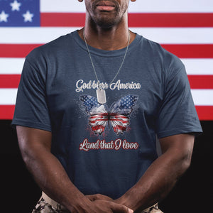 American Patriotic T Shirt God Bless America Land That I Love TS02 Printyourwear