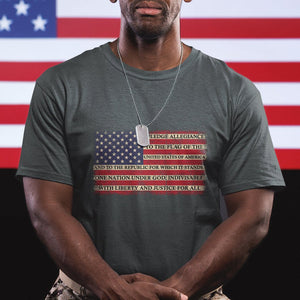 American Patriotic T Shirt I Pledge Allegiance To The Flag Of The USA One Nation Under God TS02 Printyourwear