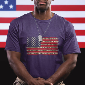 American Patriotic T Shirt I Pledge Allegiance To The Flag Of The USA One Nation Under God TS02 Printyourwear
