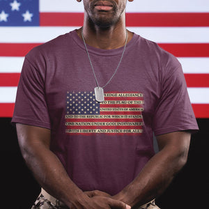 American Patriotic T Shirt I Pledge Allegiance To The Flag Of The USA One Nation Under God TS02 Printyourwear