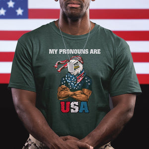 American Patriotic T Shirt My Pronouns Are USA TS02 Printyourwear