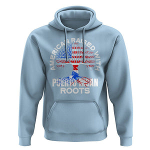 American Raised With Puerto Rican Roots Hoodie TS09 Light Blue Print Your Wear