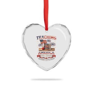 American Teacher Gift Heart Crystal Glass Ornament Inspiring Young Minds 250th Anniversary TS12 Print Your Wear