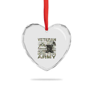 American Veteran Heart Crystal Glass Ornament Of The US Army Camouflage Flag TS02 Print Your Wear