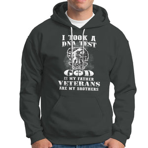 American Veteran Hoodie I Took A DNA Test God Is My Father Veterans Are My Brothers American Eagle TS02 Printyourwear