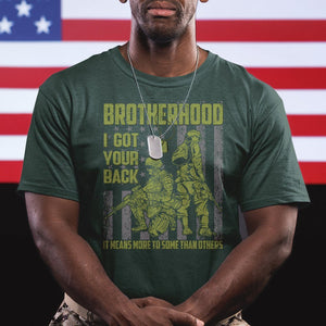 American Veteran T Shirt Brotherhood Means More To Some Than Others TS02 Printyourwear
