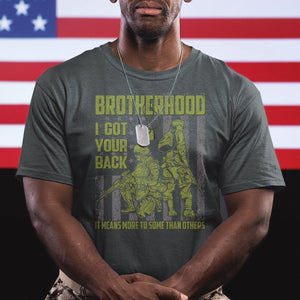 American Veteran T Shirt Brotherhood Means More To Some Than Others TS02 Printyourwear