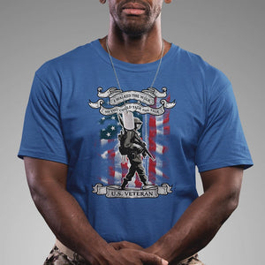 American Veteran T Shirt I Walked The Walked So You Could Talk The Talk American Flag TS02 Printyourwear