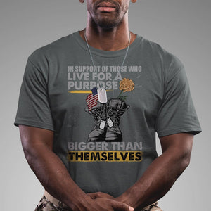 American Veteran T Shirt In Support Of Those Who Life For A Purpose Bigger Than Themselves TS02 Printyourwear