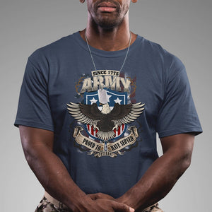 American Veteran T Shirt Since 1775 Army Proud To Have Served Veterans TS02 Printyourwear