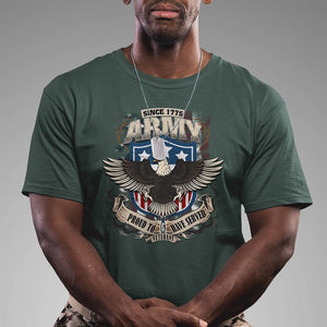 American Veteran T Shirt Since 1775 Army Proud To Have Served Veterans TS02 Printyourwear