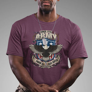 American Veteran T Shirt Since 1775 Army Proud To Have Served Veterans TS02 Printyourwear