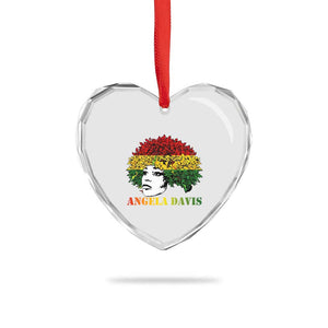 Angela Davis Heart Crystal Glass Ornament Black History Month TS14 Print Your Wear