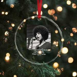 Angela Davis Inspirational Quote Crystal Glass Ornament Black History African Pride Power TS14 Print Your Wear