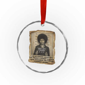 Angela Davis Inspirational Quote Crystal Glass Ornament Black History Melanin TS14 Print Your Wear