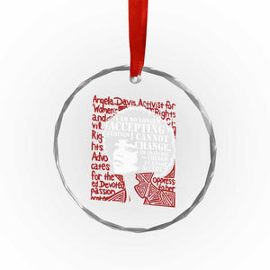 Angela Davis Inspirational Quote Crystal Glass Ornament Black History Month TS14 Print Your Wear