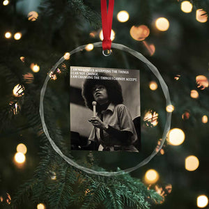 Angela Davis Inspirational Quote Crystal Glass Ornament Black History Month TS14 Print Your Wear