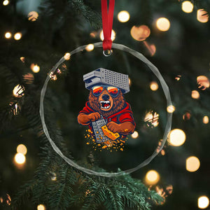 Angry Bear Grating Cheese Crystal Glass Ornament Grater Rage Crushing for Fierce Football Fans TS02 Print Your Wear