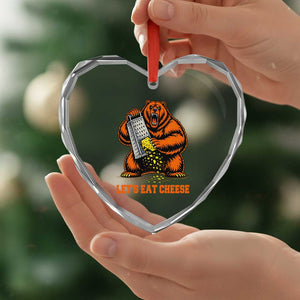 Angry Bear Grating Let's Eat Cheese Heart Crystal Glass Ornament CFB Game Day Sport Fan TS10 Print Your Wear