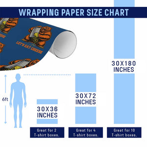 Angry Bear Grating Let's Eat Cheese Wrapping Paper Roll CFB Game Day Sport Fan TS10 Print Your Wear