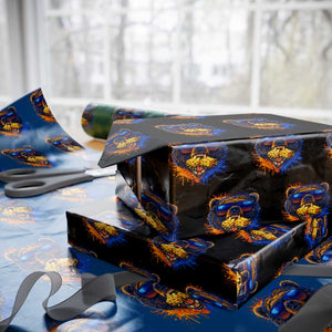 Angry Bear Lets Eat Cheese Wrapping Paper Roll CFB Game Day Sport Fan TS10 Black Print Your Wear