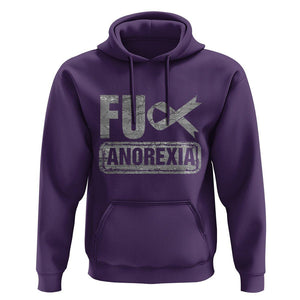 Anorexia Awareness FU Eating Disorders Hoodie TS09 Purple Printyourwear