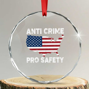 Anti Crime Pro Safety Crystal Glass Ornament Mayor Resistance Protest Jacob Political TS11 Transparent Glass 3'' Circle Print Your Wear