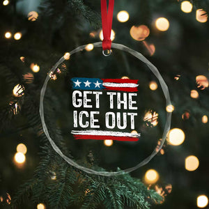 Anti ICE Immigration Protest Human Rights Crystal Glass Ornament TS14 Print Your Wear