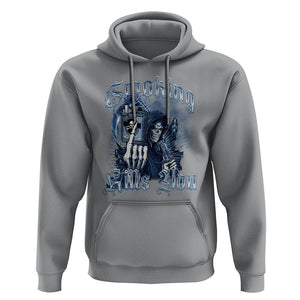 Anti Smoking Hoodie Smoking Kills You Skeleton Death TS09 Sport Gray Print Your Wear