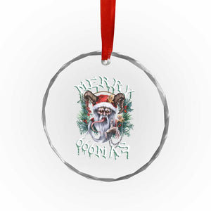 Anti Xmas Crystal Glass Ornament Merry 666Mas Satan Creepy Christmas TS09 Print Your Wear
