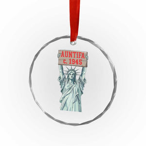 Antifa Fascism Crystal Glass Ornament Statue of Liberty Anti Fascism Patriotic TS14 Print Your Wear