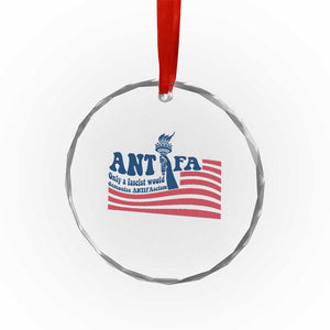 Antifa Fascism Patriotic Crystal Glass Ornament Antifascist Statue of Liberty TS14 Print Your Wear